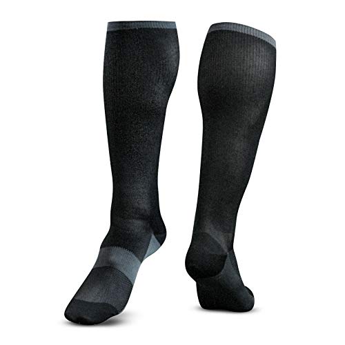 Champro Men's Hockey Base Layer Socks, Black, Adult Large