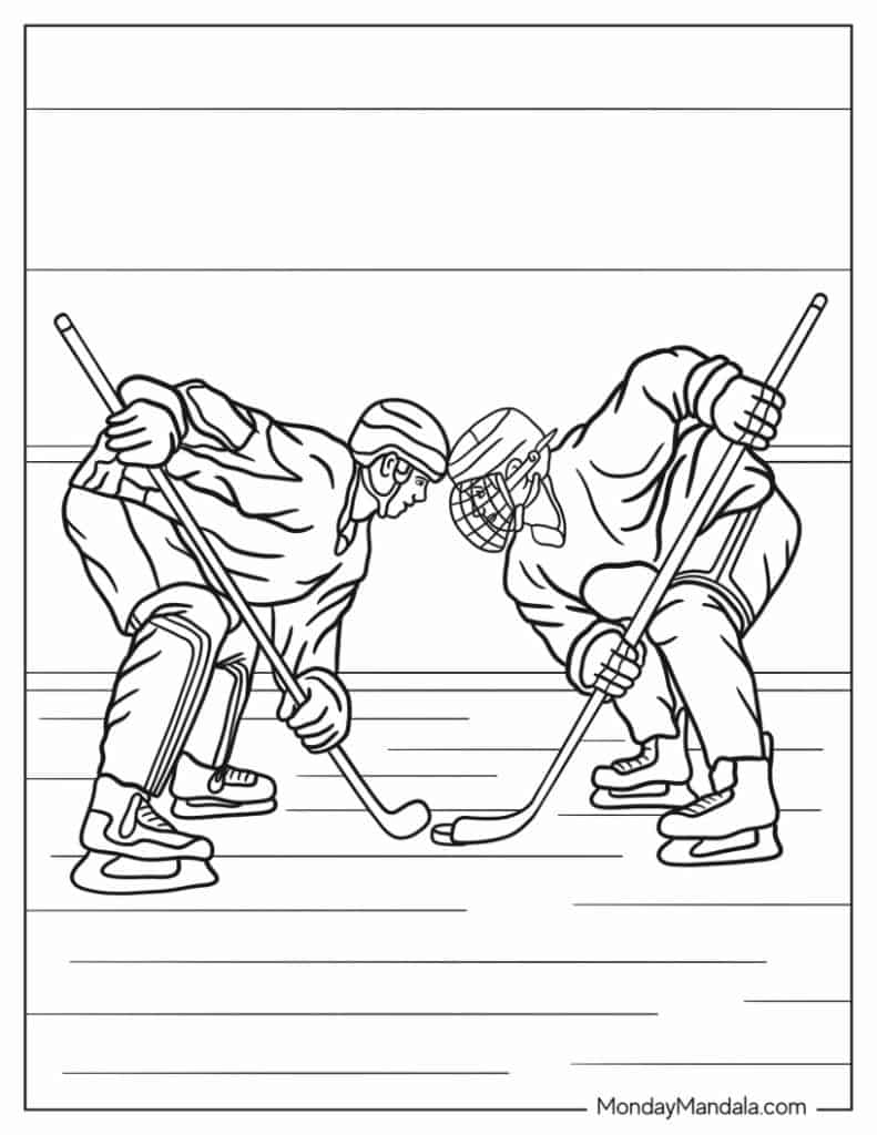 Hockey Coloring Pages